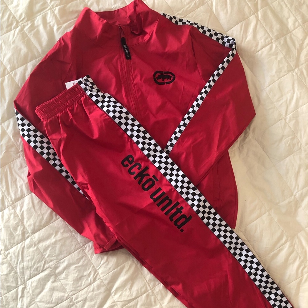 SOLD*****🛍Marc Ecko Boy's Checker Track Suit Set
